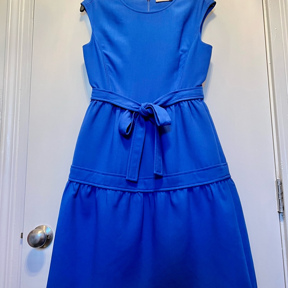 TORY BURCH Jane Dress in Blue Dahlia Sz 2 - Picture 8 of 10